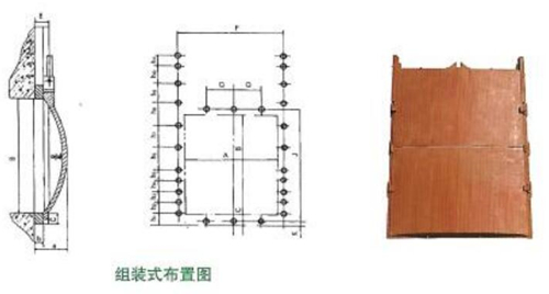 組裝式鑄鐵閘門結構圖