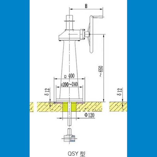 qslb手搖螺桿啟閉機(jī)圖解