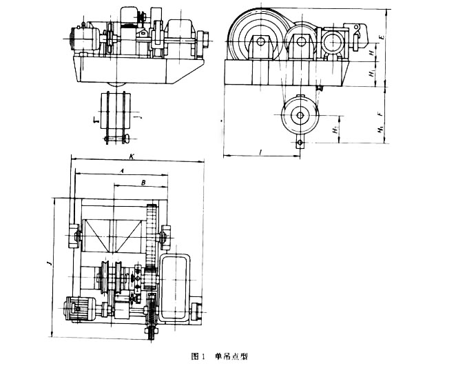 QPQ-400/QPK-400卷揚(yáng)啟閉機(jī)結(jié)構(gòu)圖